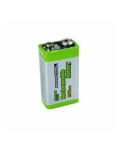 NiMH Battery, 9 Volts, Rechargeable